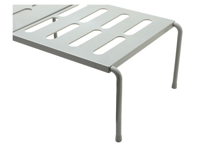 Expandable countertop kitchen storage rack for adding adjustable shelf space – view 7