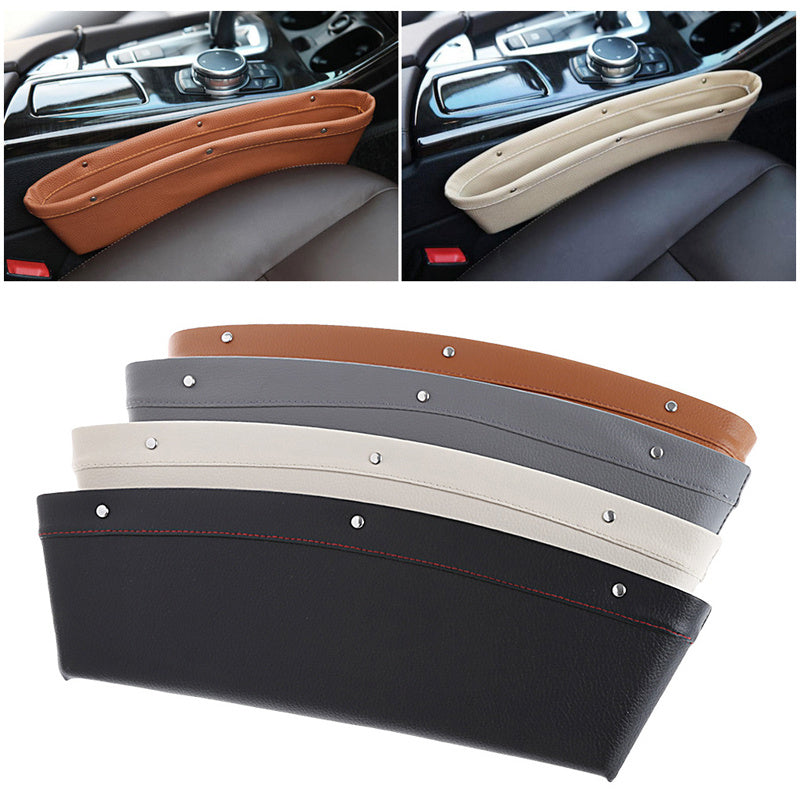 car seat gap organizer pocket for phones, keys, cards, and small items