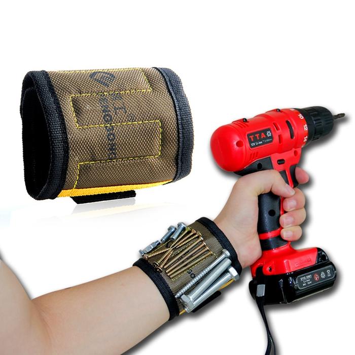 Magnetic Tool Wristband – Hands-Free Screw & Bit Holder