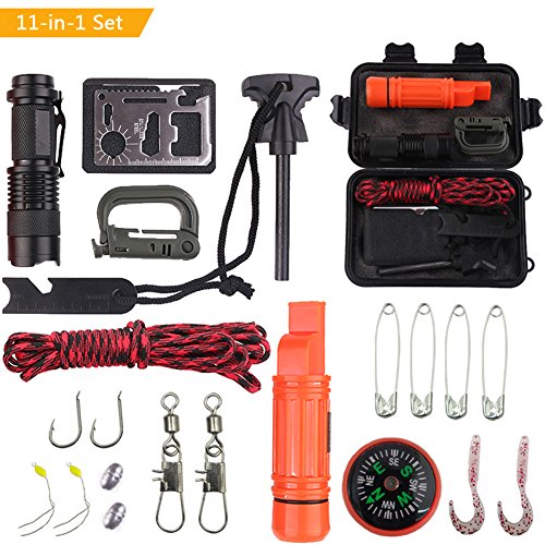 11-in-1 Outdoor Emergency & Camping Gear Kit