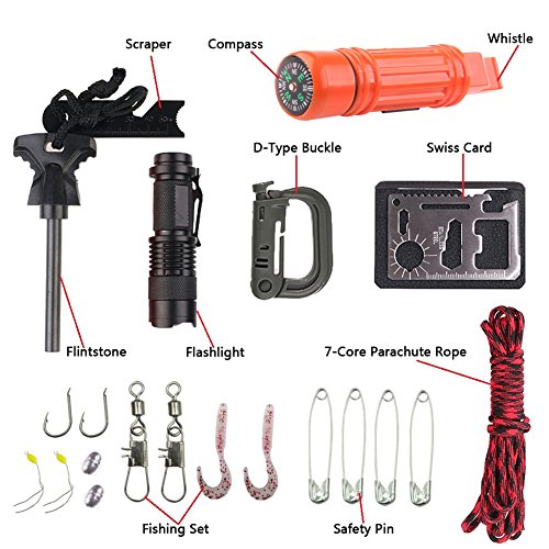 11-in-1 Outdoor Emergency & Camping Gear Kit