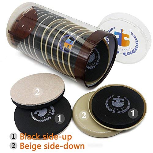 Round Furniture Sliders – 16-Piece Set for Carpet & Hard Floors