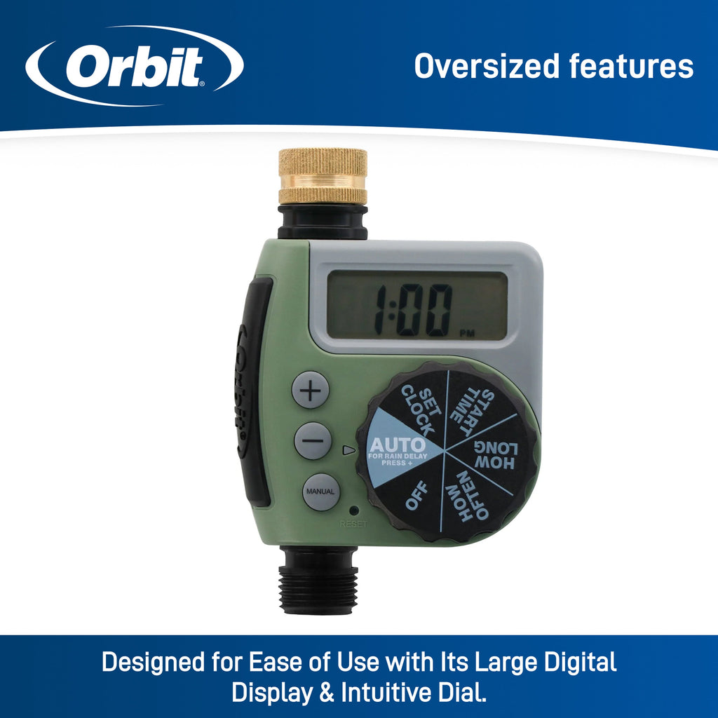 Orbit Single-Outlet Programmable Hose Faucet Timer
