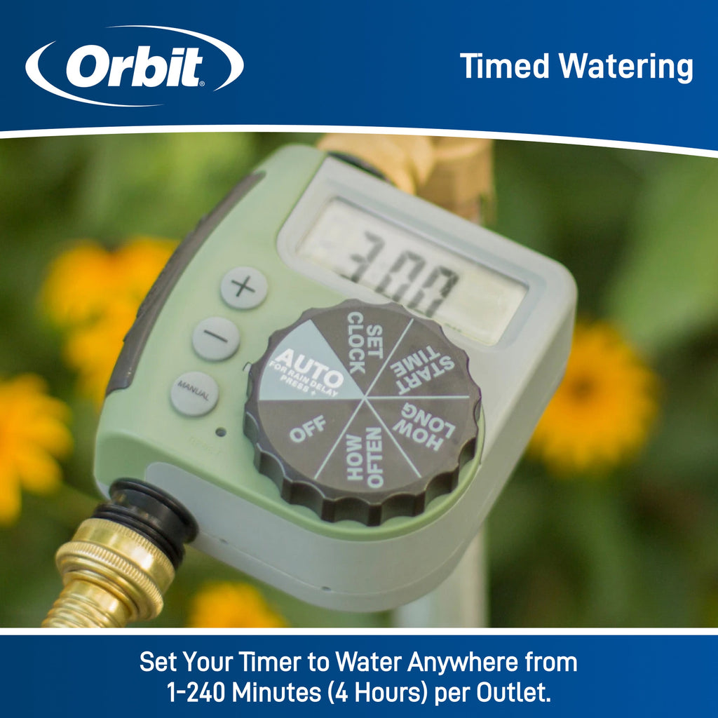 Orbit Single-Outlet Programmable Hose Faucet Timer