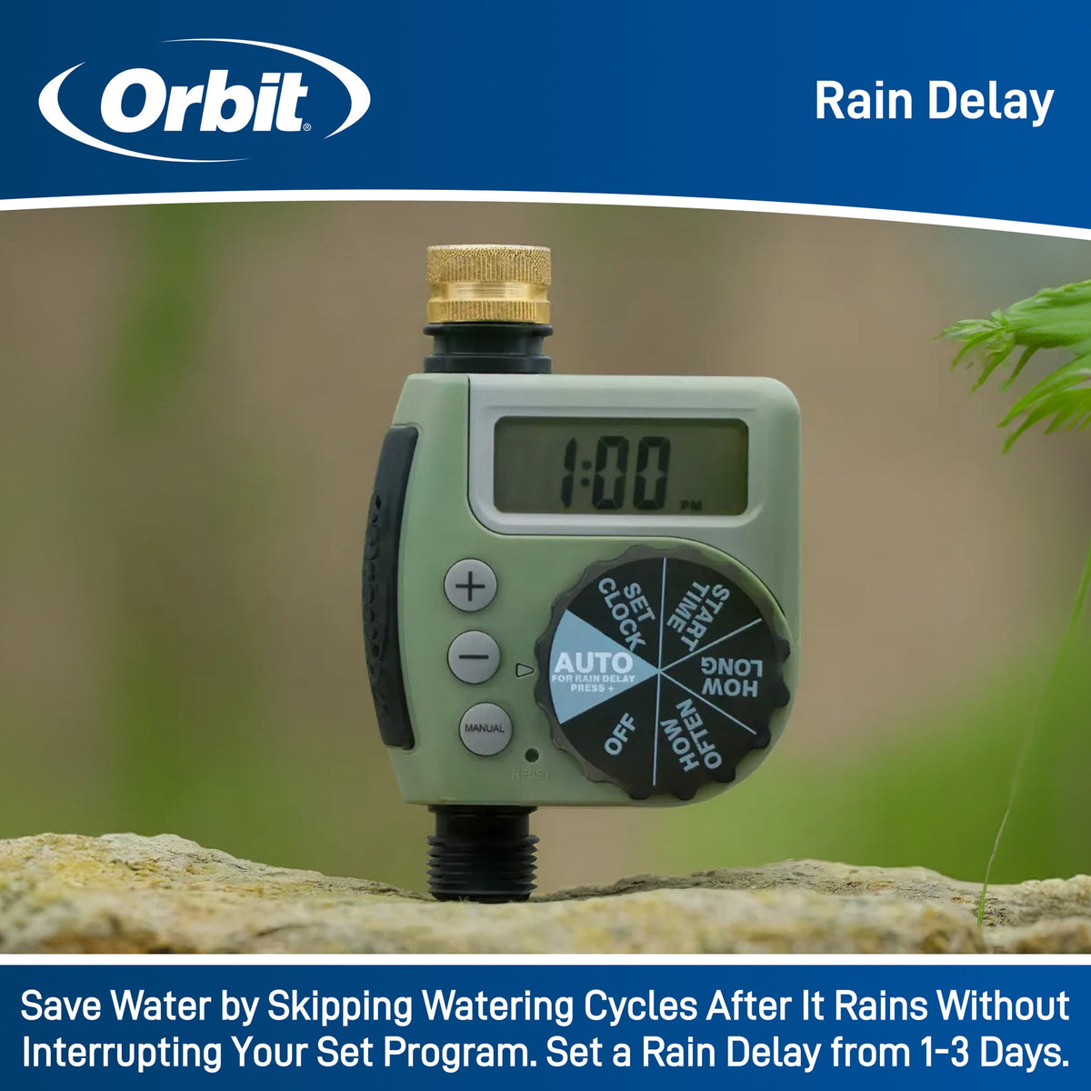 Orbit Single-Outlet Programmable Hose Faucet Timer