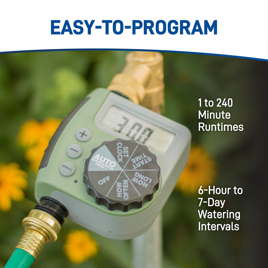 Orbit Single-Outlet Programmable Hose Faucet Timer