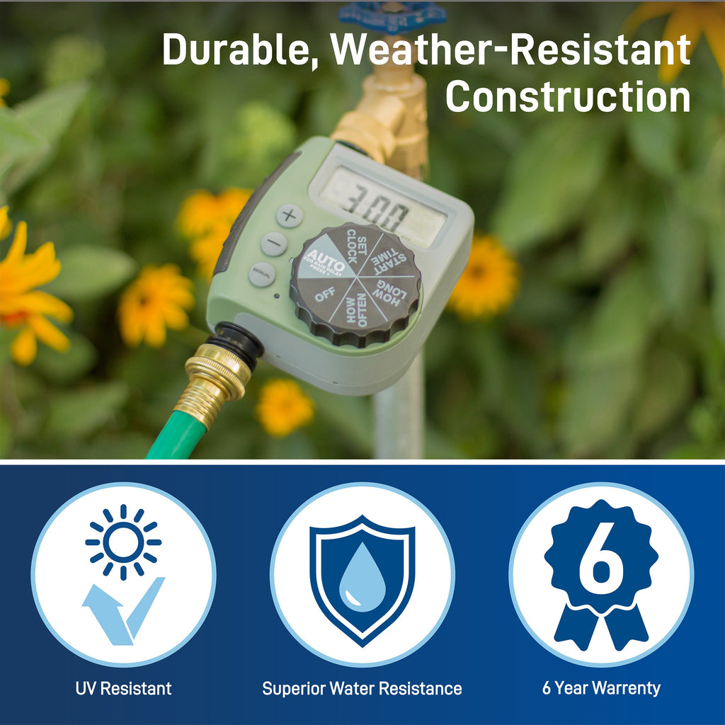 Orbit Single-Outlet Programmable Hose Faucet Timer