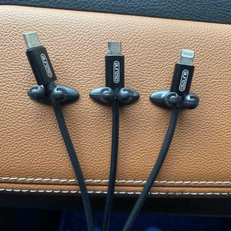 8-Piece Self-Adhesive Cable Organizer Clips