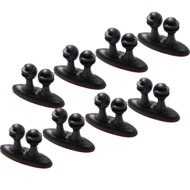 8-Piece Self-Adhesive Cable Organizer Clips