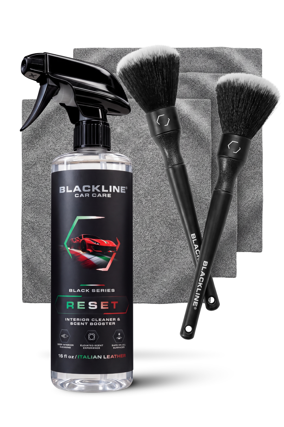 BLACKLINE® Ultra-Soft Detail Brush Set – Interior & Exterior Detailing