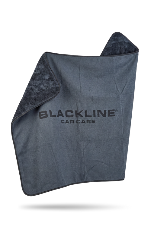BLACKLINE slim twisted-loop microfiber car drying towel