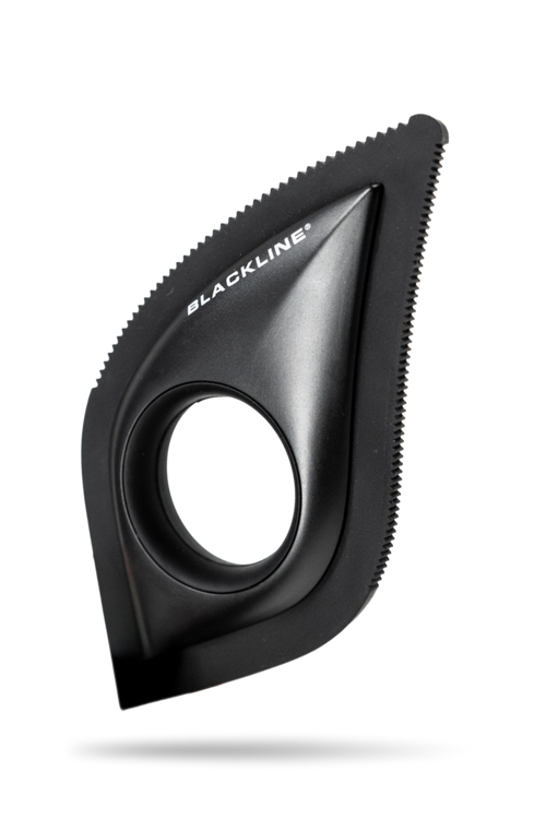 BLACKLINE reusable rubber pet hair brush for car seats, carpet and upholstery