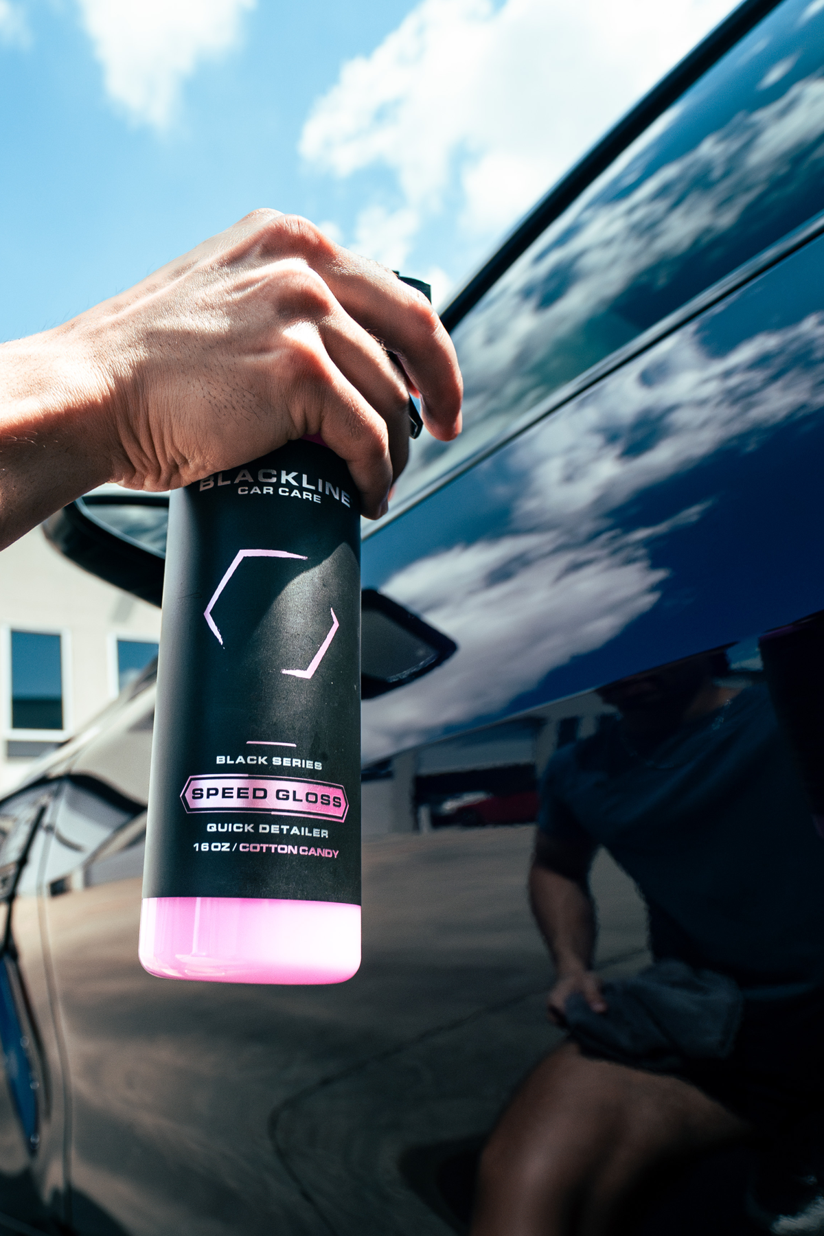 BLACKLINE® Speed Gloss Quick Detailer – Spray Shine & Finish