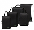 Black COR Surf five-piece compression packing cube set