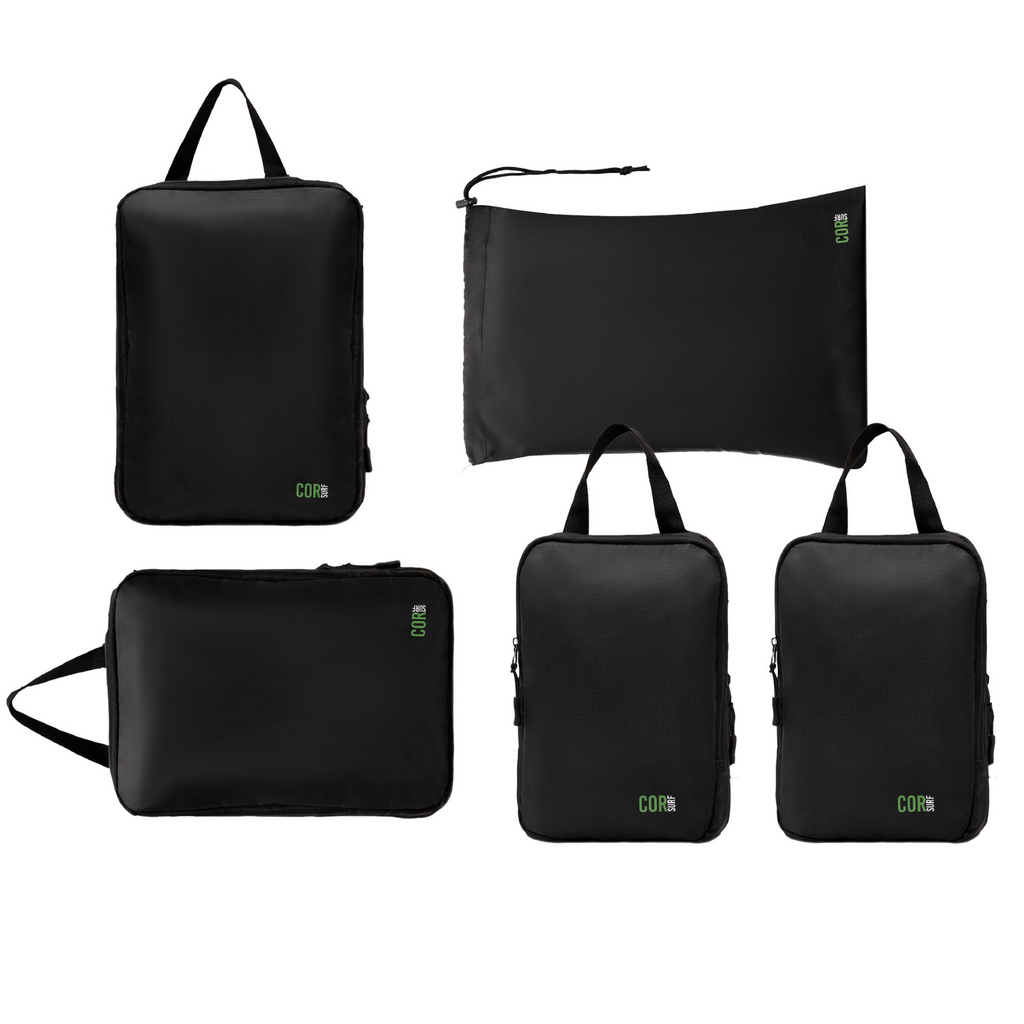 YKK zipper detail on COR Surf compression packing cubes