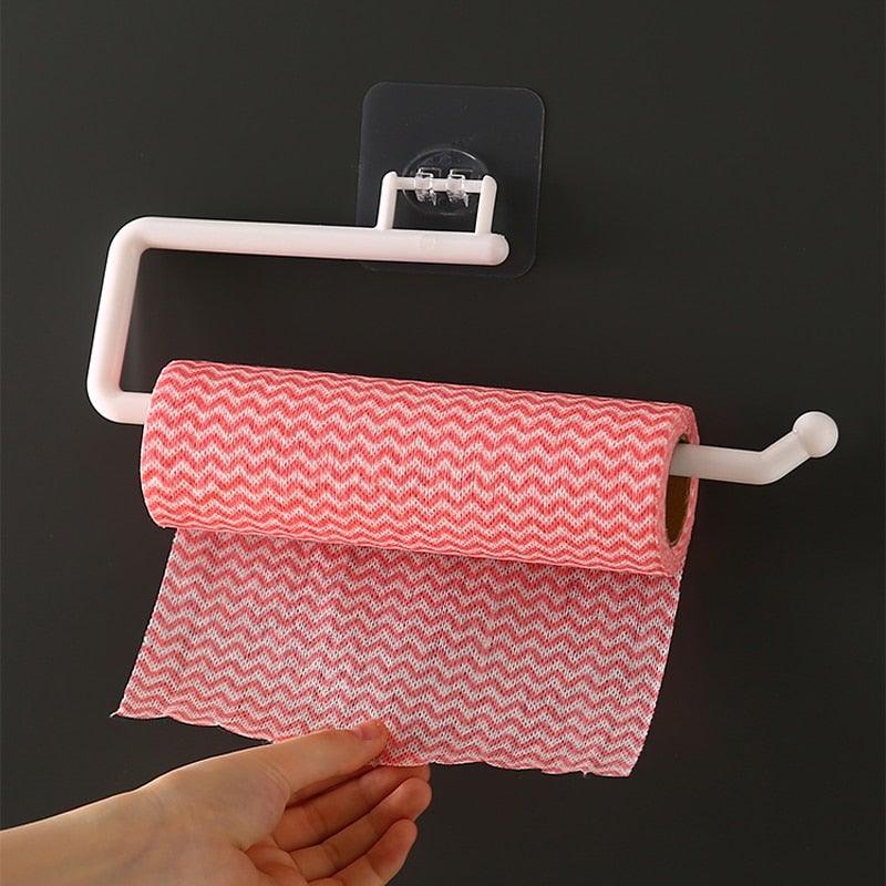 No-Drill Adhesive Paper Roll Holder