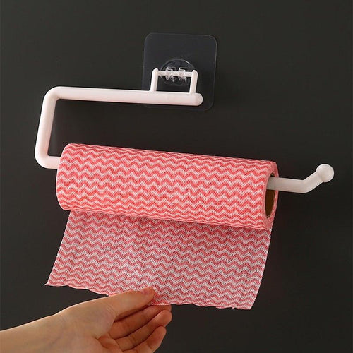 No-Drill Adhesive Paper Roll Holder